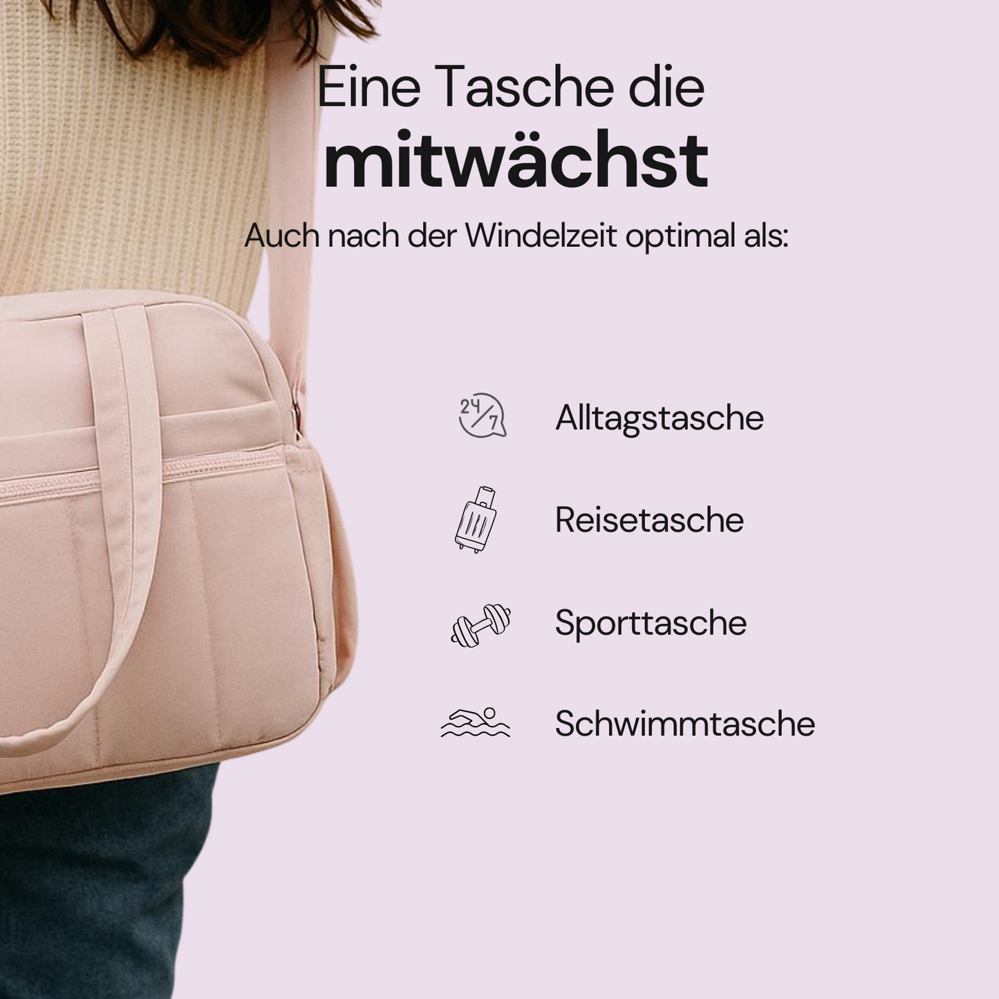 Wickeltasche mit Nassfach