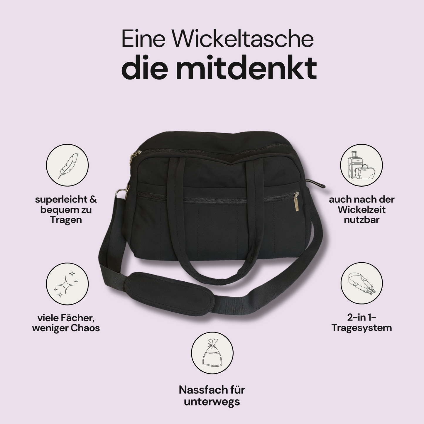 Wickeltasche mit Nassfach